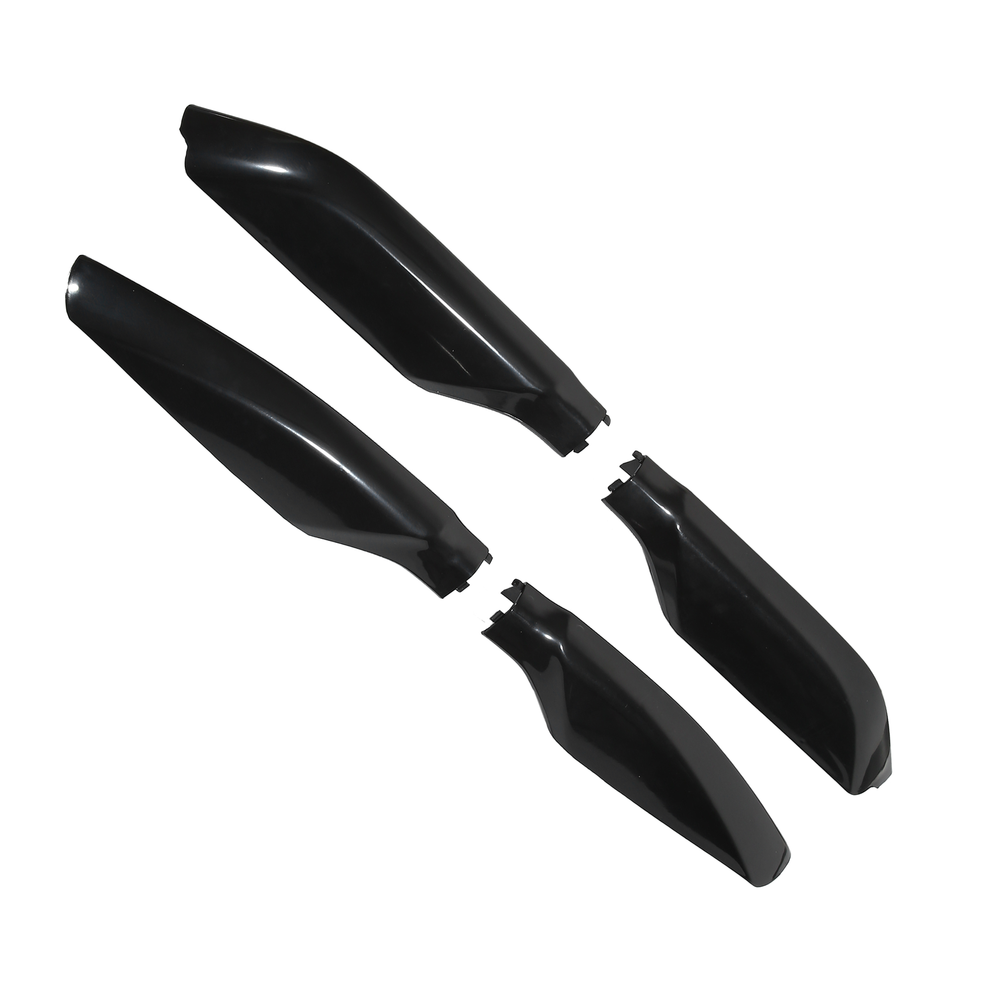 1 Set Roof Rack Bar Rail End Protection Cover Shell for Toyota Land Cruiser Prado Plastic Black