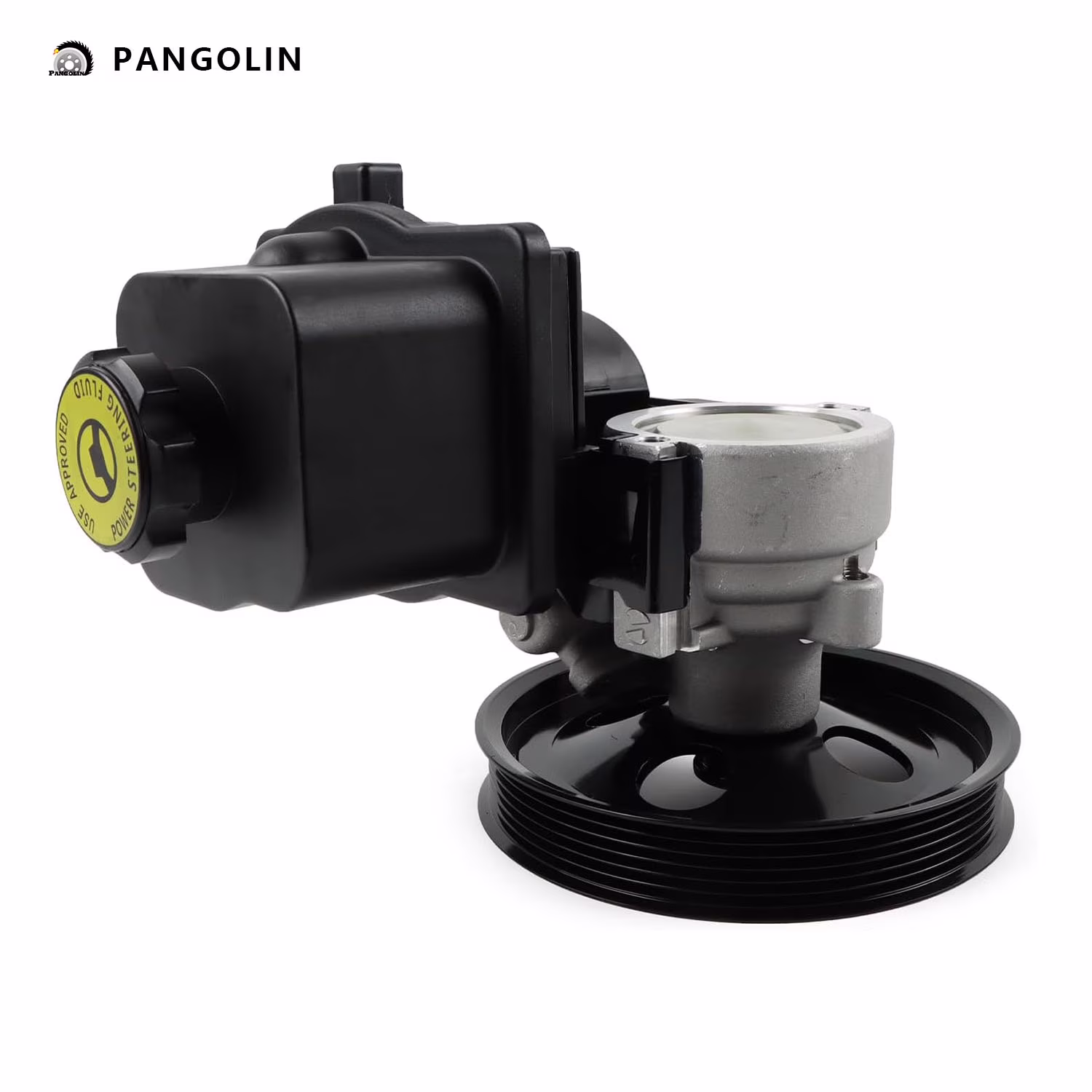 PANGOLIN Power Steering Pump with Pulley & Reservoir 20-65990 5029778 Fits for 2004-2007 Rainier I6 4.2L, 2002-2009 Trailblazer/Envoy I6 4.2L, 2005-2009 Saab 9-7x Petrol Sport Utility