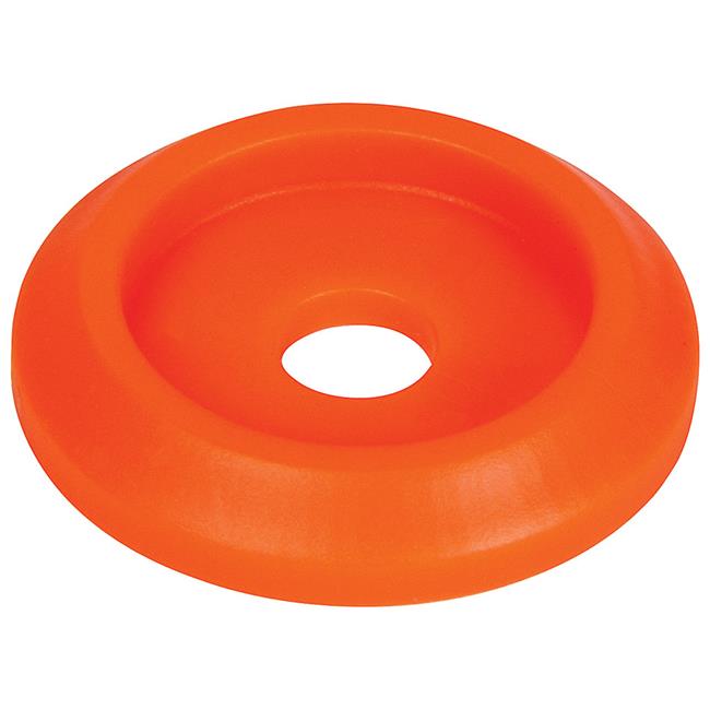 Allstar Performance ALL18854 Plastic Body Bolt Washer, Fluorescent Orange - Pack of 10