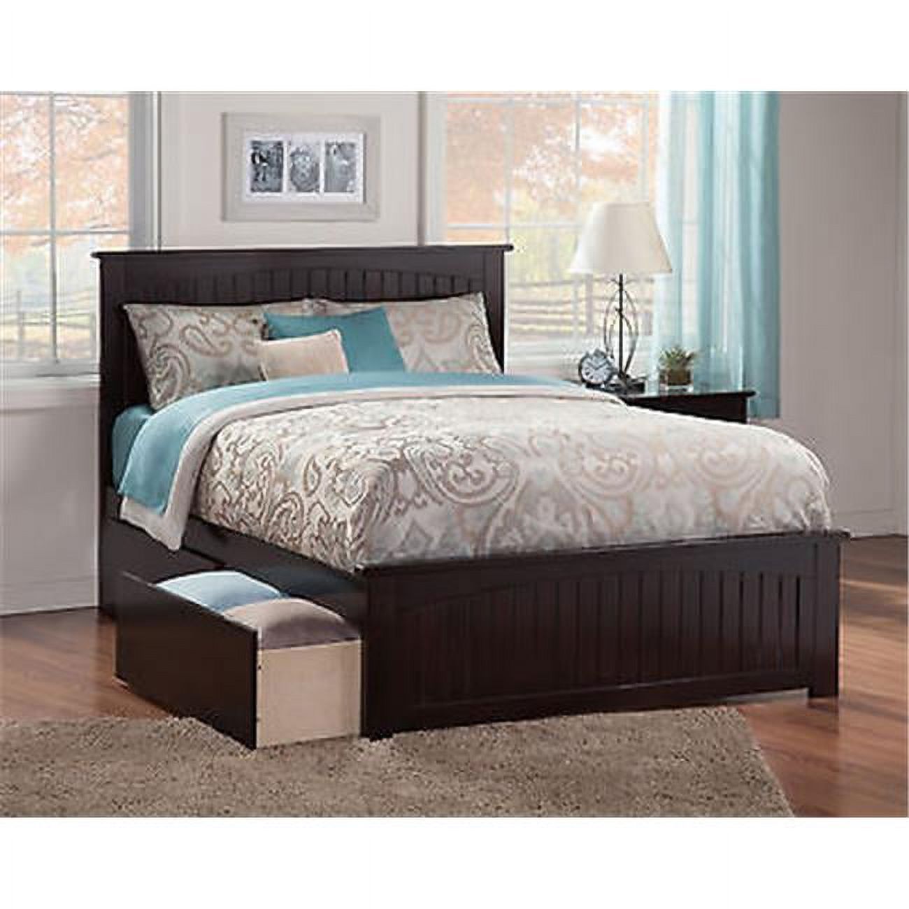 Nantucket Matching Foot board Urban Bed Drawer x 1 - Espresso, Twin Extra Large
