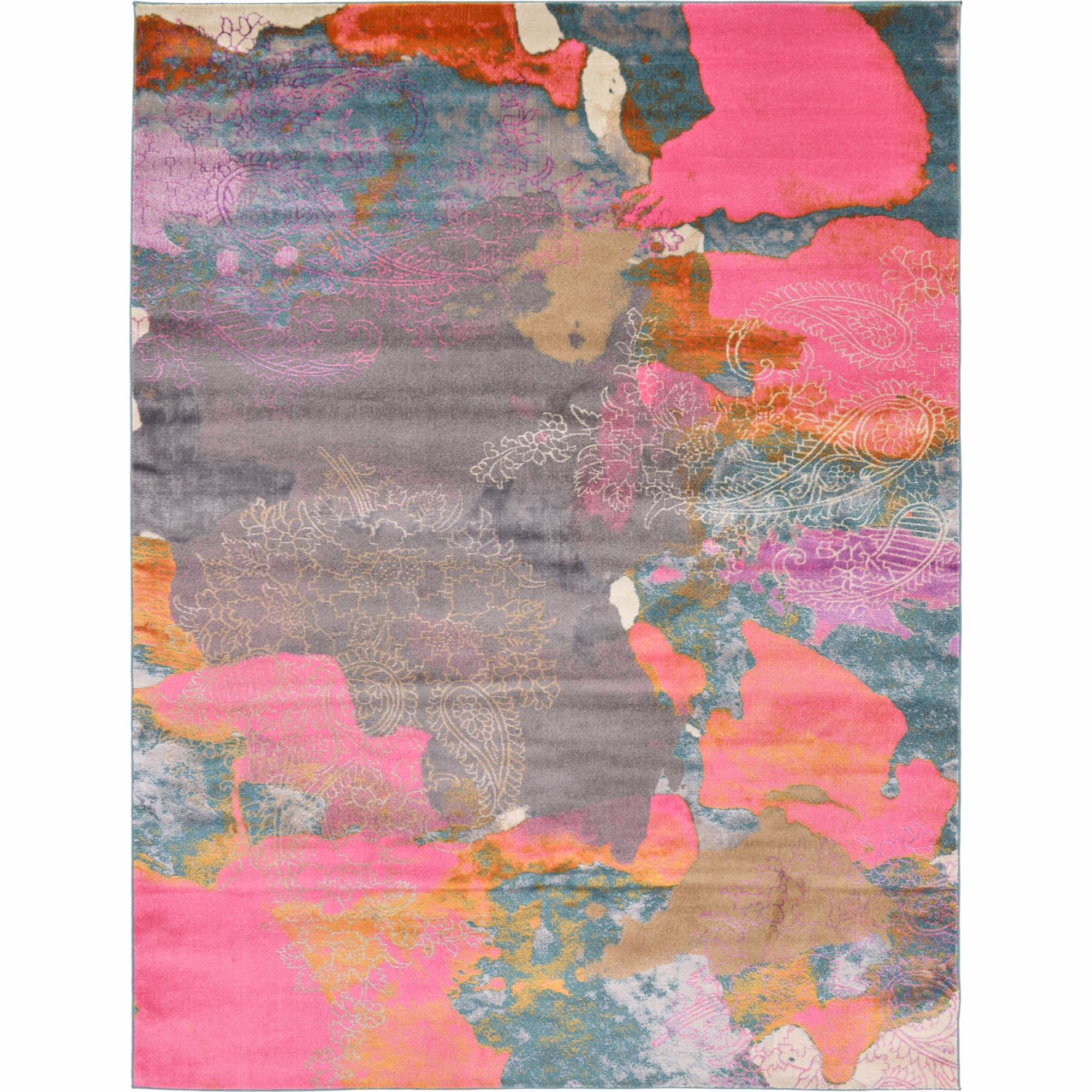 Unique Loom Granna Aurora Rug Gray/Blue 9' x 12' 2