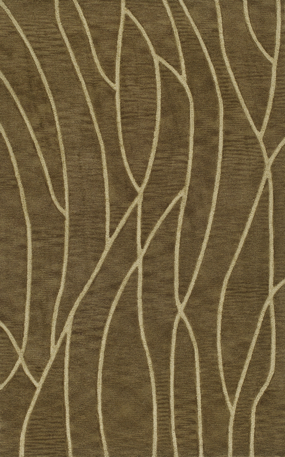 Dalyn Transitions Area Rug TR21 Tr21 Brown Lines Leaves 12' x 12' Round Round