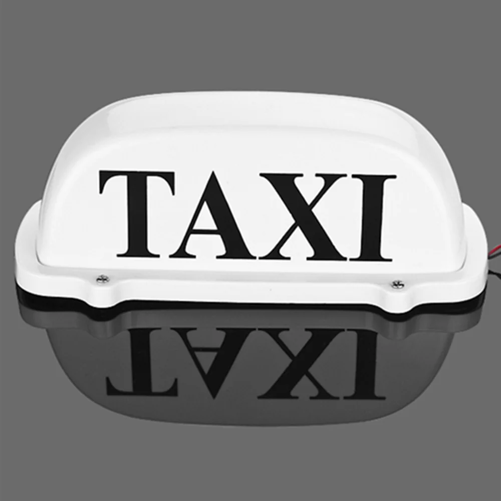Garayma 12V Taxi Sign Magnetic Waterproof Taxi Cab Roof Top Illuminated Sign Car White Led Light