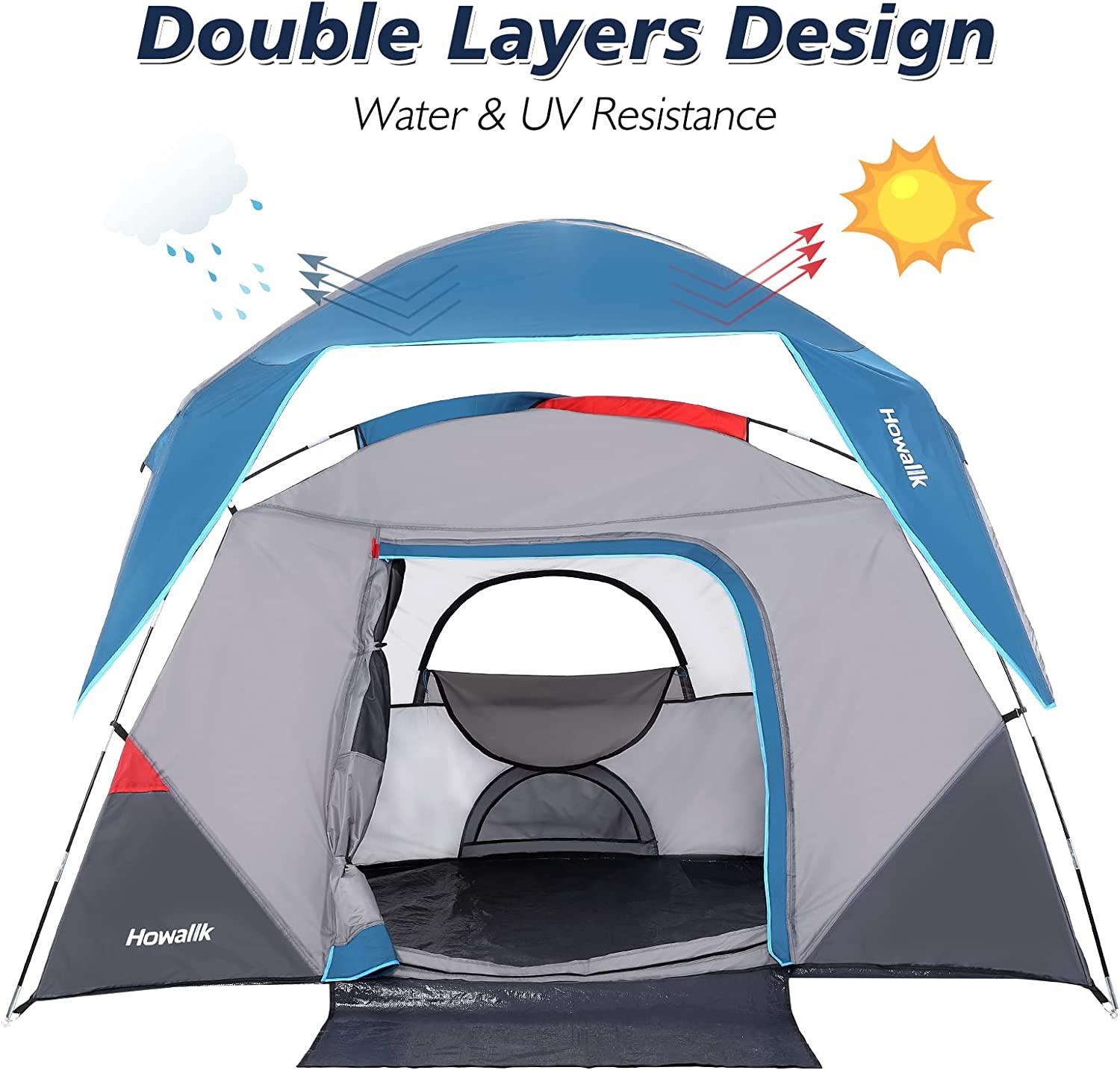 Idealhouse 4-Person ‎Polyester Camping Tent
