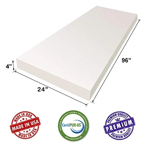AK TRADING CO. CertiPUR-US Certified Upholstery Foam Cushion (Upholstery Sheet, Foam Padding, Seat Replacement) - 4