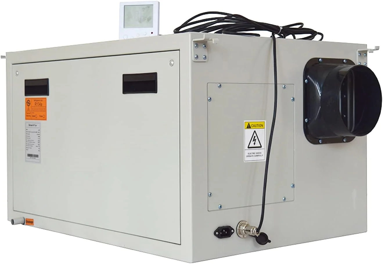 EQCOTWEA Ceiling Dehumidifier Garage Commercial Basement Dehumidifier 85L/D-170L/D