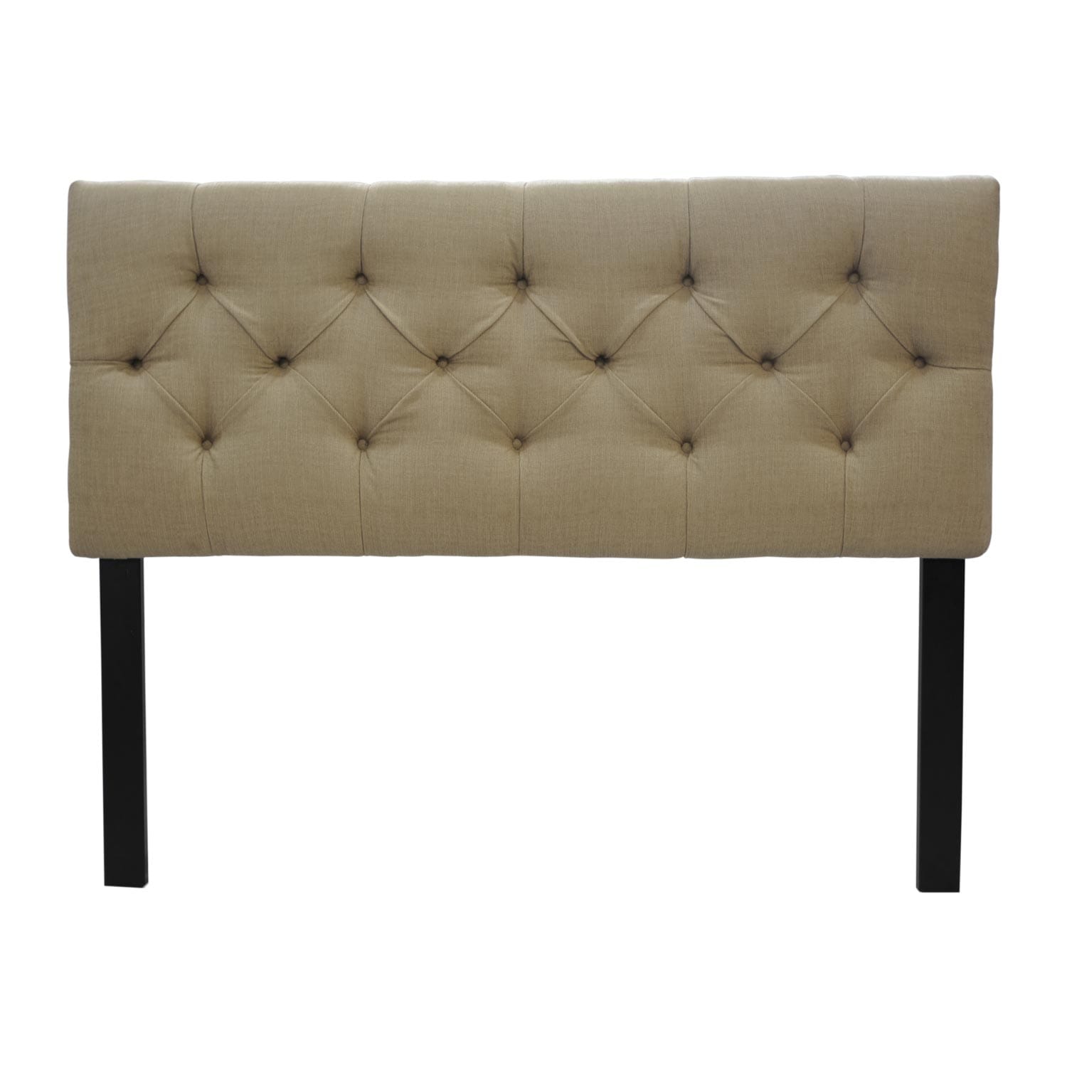 Sole Designs Diamond Tufted Carson Desert Headboard Nickel Finish Full