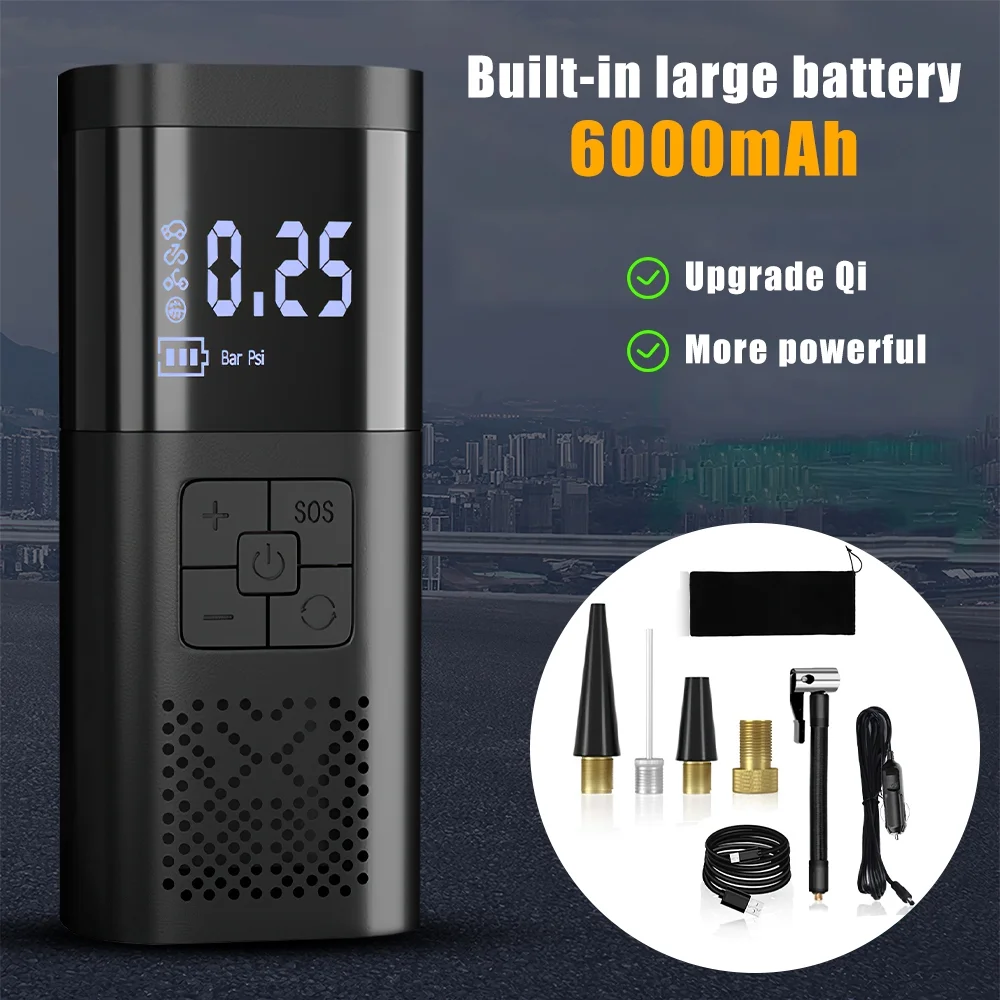 DFITO 150PSI 12V Car Digital Electric Tire Inflator LCD Air Pump Compressor Portable,Corded