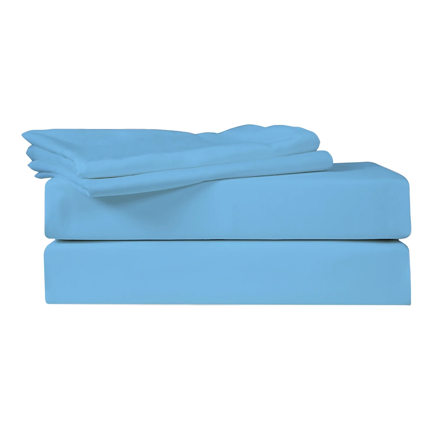 Just Linen 400 TC 100% Egyptian Cotton Sateen, 4 Piece King Sheet Set with Deep Pocketed Fitted Sheet