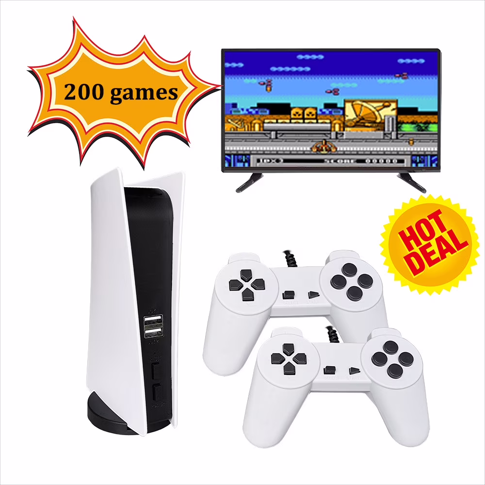 GS5 Gaming Console For Wired Handheld Game Player 200 Classic Game for Kids Adults