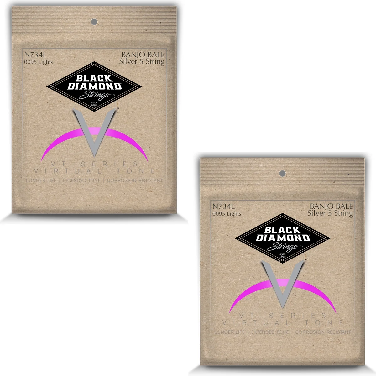 Black Diamond Banjo Strings 2-Pack 5-String Light Ball End