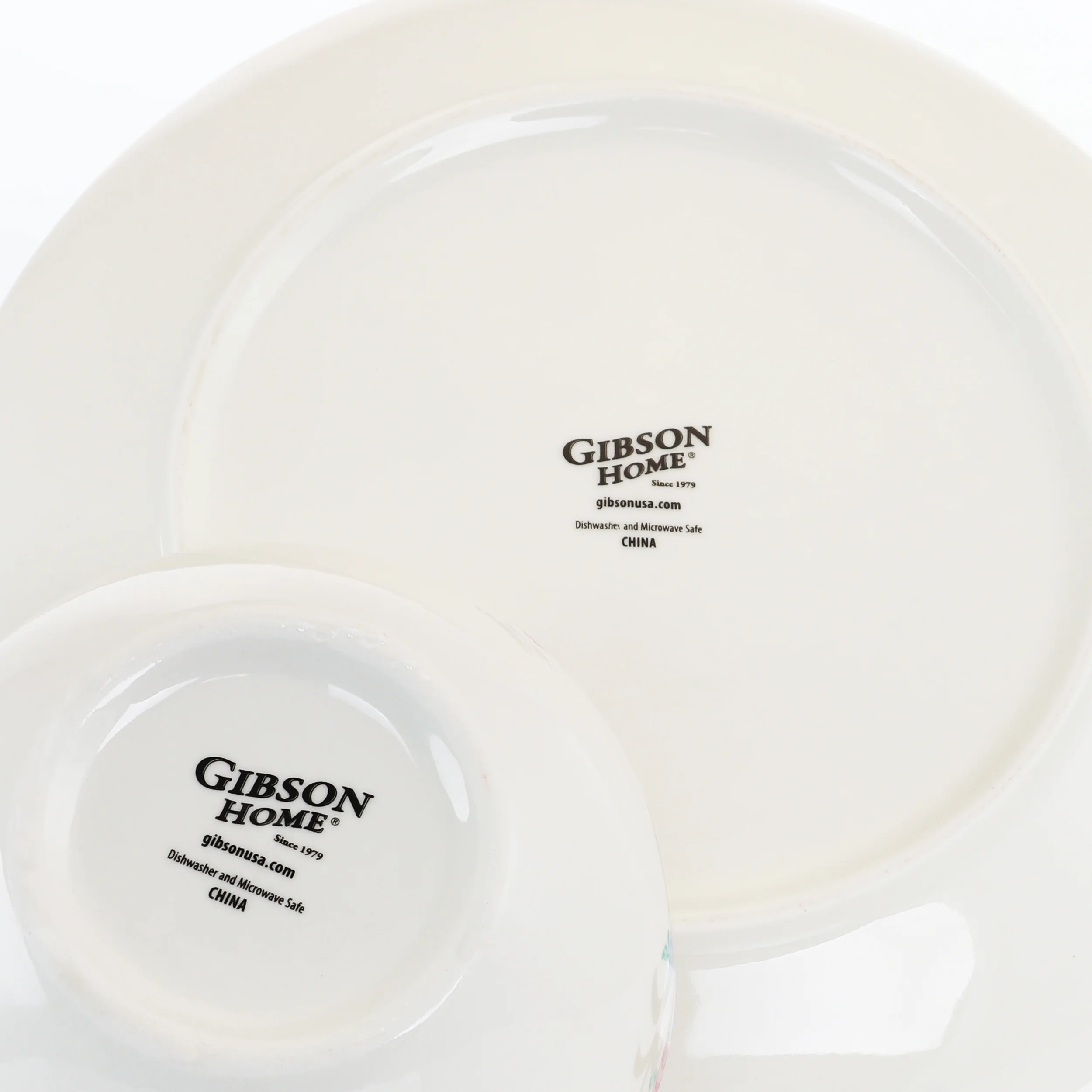 Gibson Home Floral Splash 16 Piece Round Fine Ceramic Dinnerware Set