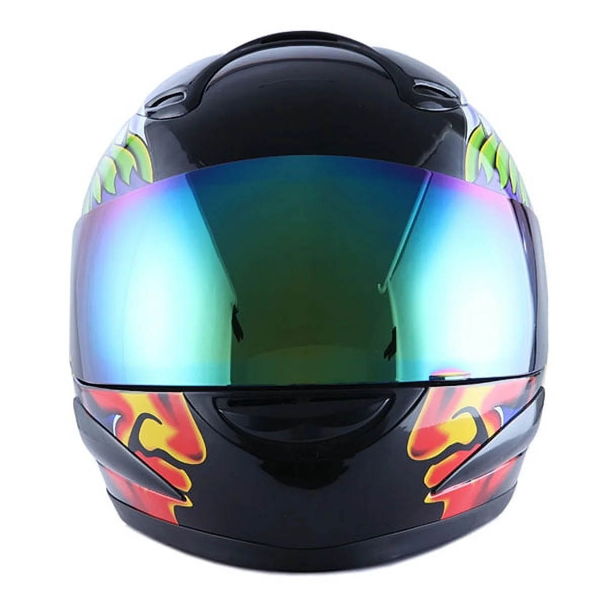 WOW Motorcycle Adult Full Face Helmet HJMCLS Chief Indian Black