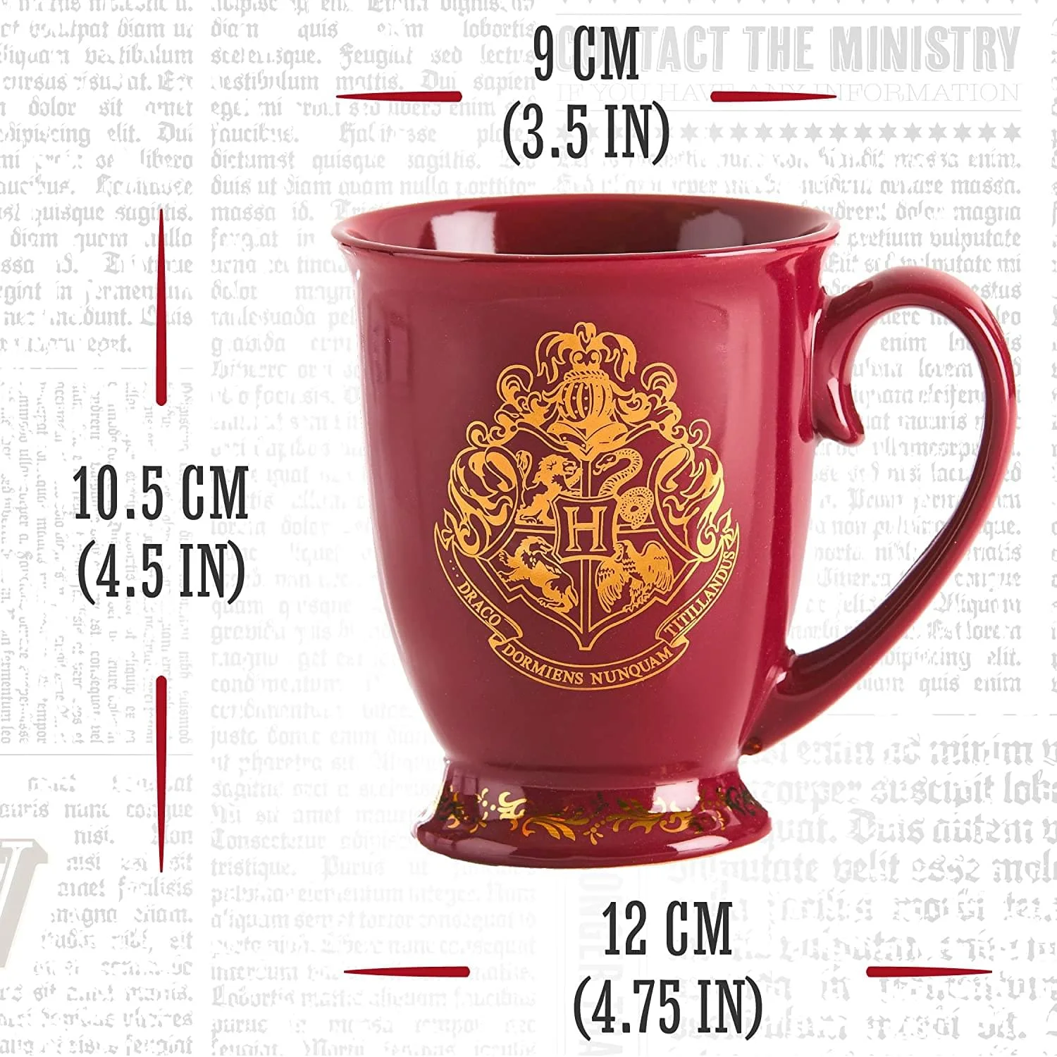 Harry Potter Hogwarts Crest 8.8 Ounce Ceramic Mug