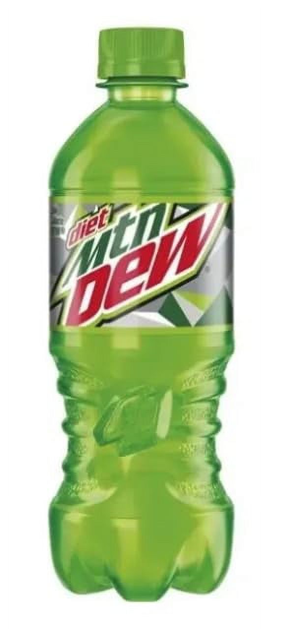 Diet Mountain Dew Soda 20Oz Bottles, Quantity Of 24