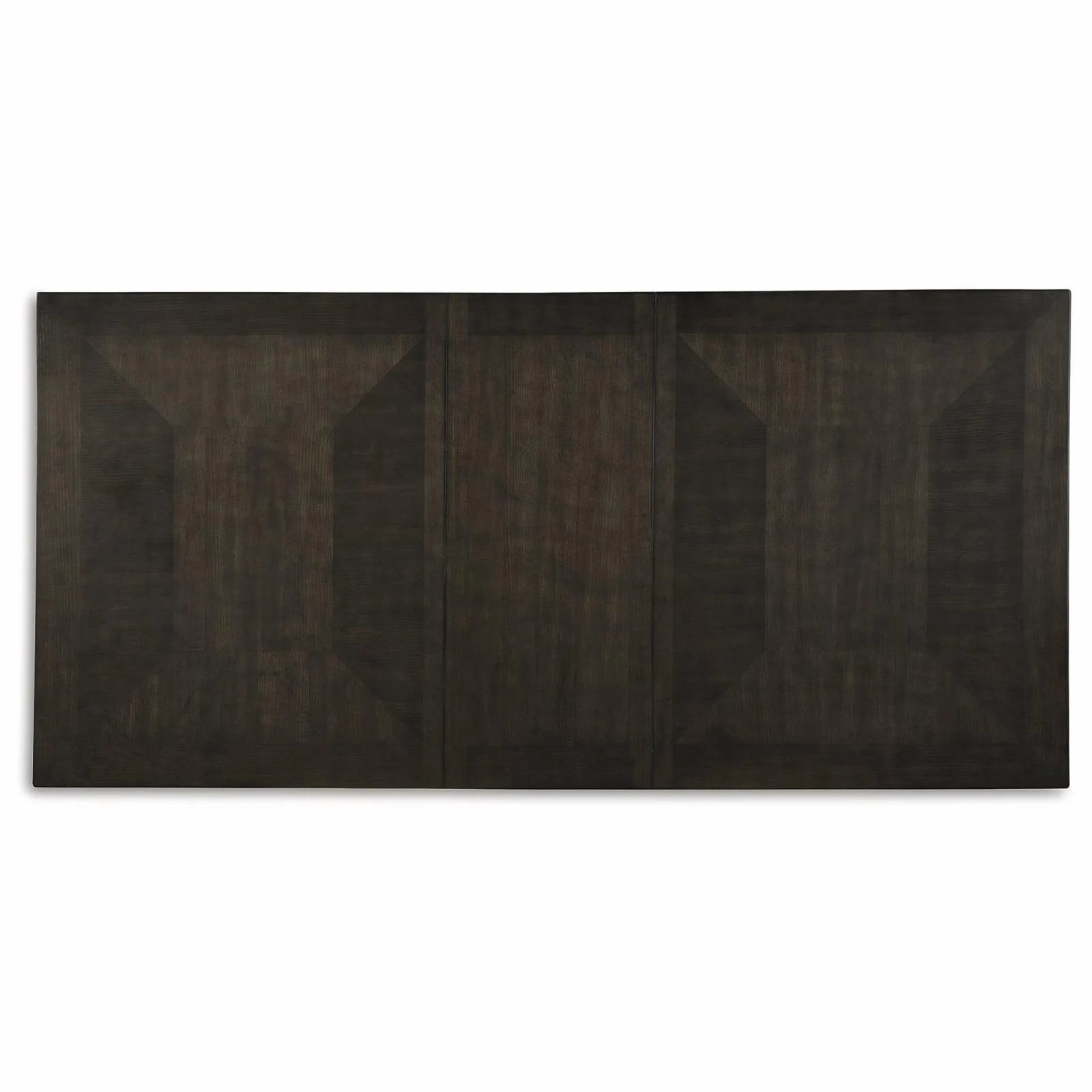 Ashley Furniture Hyndell Extendable Dining Table in Dark Brown