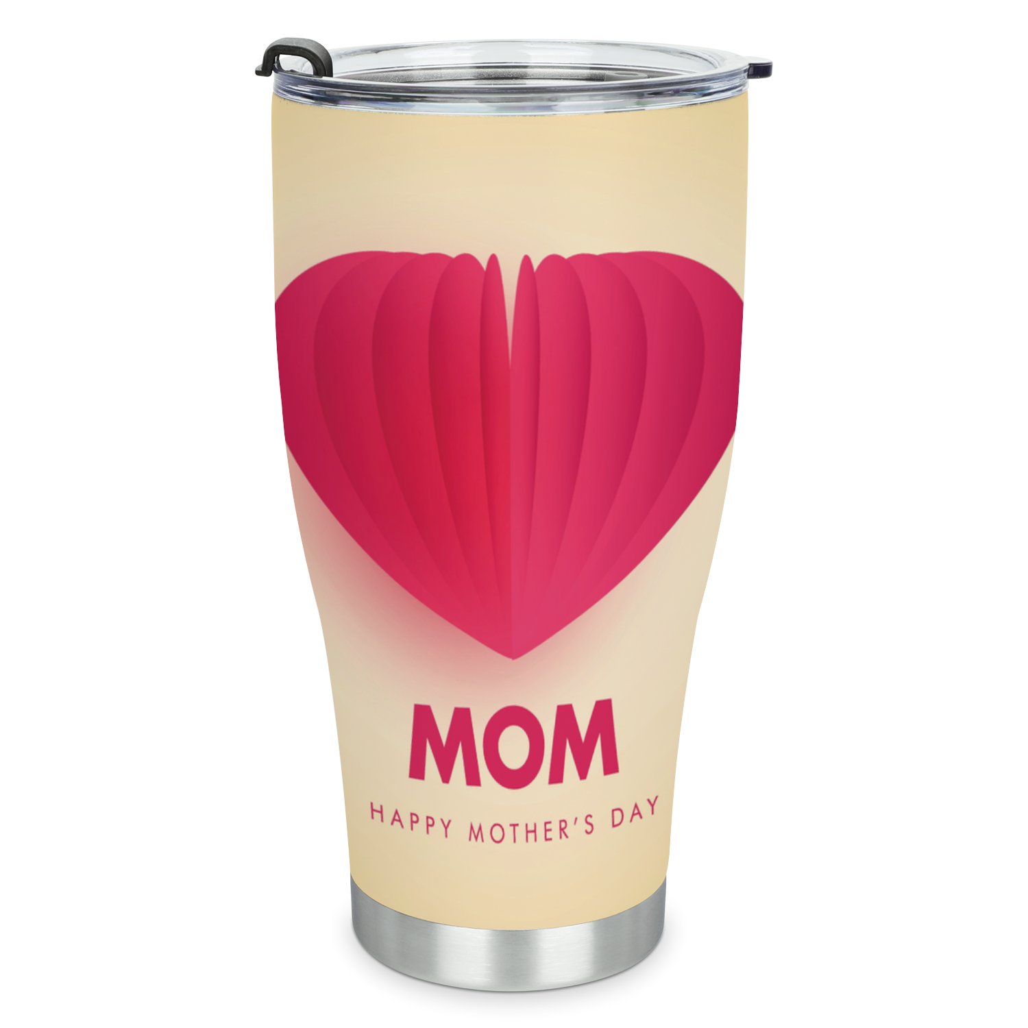 Hidove Stainless Steel Tumbler, I love you mom 30oz Leak Proof & Stainless Steel Bottle for Hot & Cold Drinks - Coffee Travel Mug, Water Metal Canteen, Thermal Cup