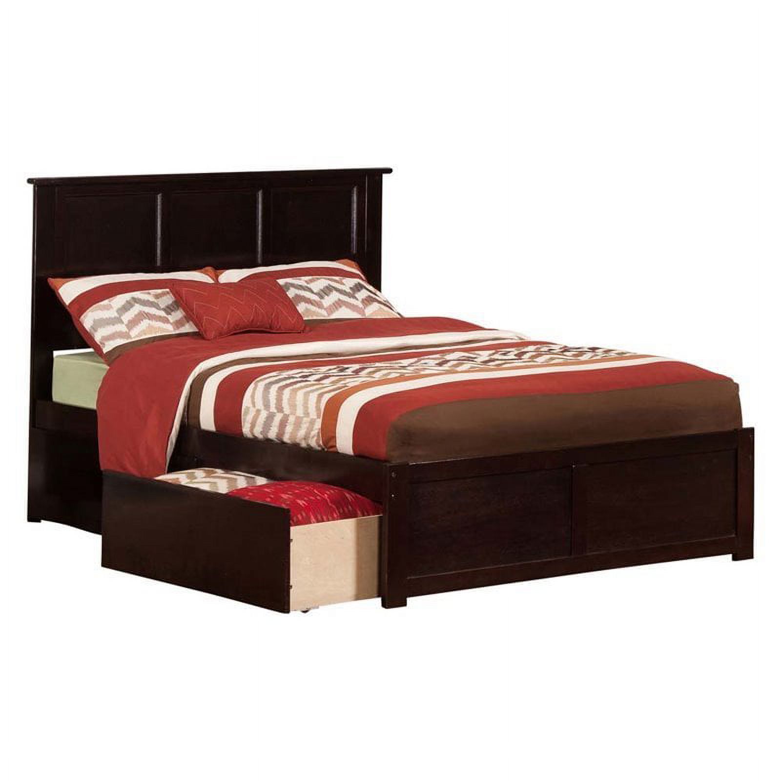 Leo & Lacey Urban Full Storage Platform Bed in Espresso