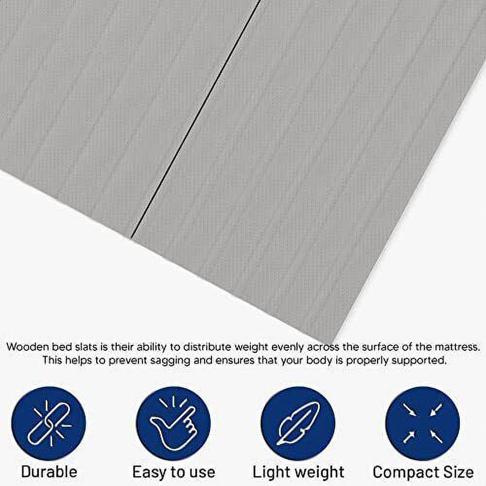 0.75-Inch Vertical Heavy Duty Wooden Bunkie Board/Slats with Cover, ...