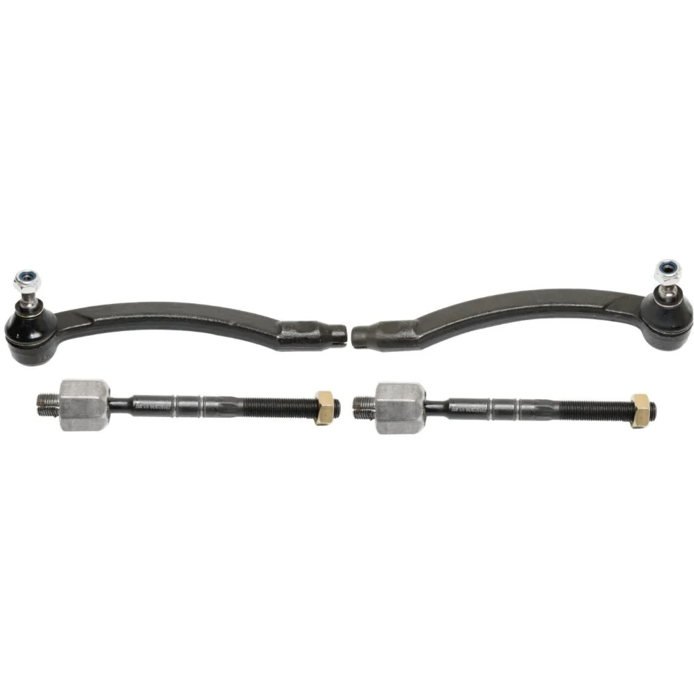 Tie Rod End For Mini 2003 Cooper 2) Inner Tie Rod Ends (2) Outer Tie Rod Ends