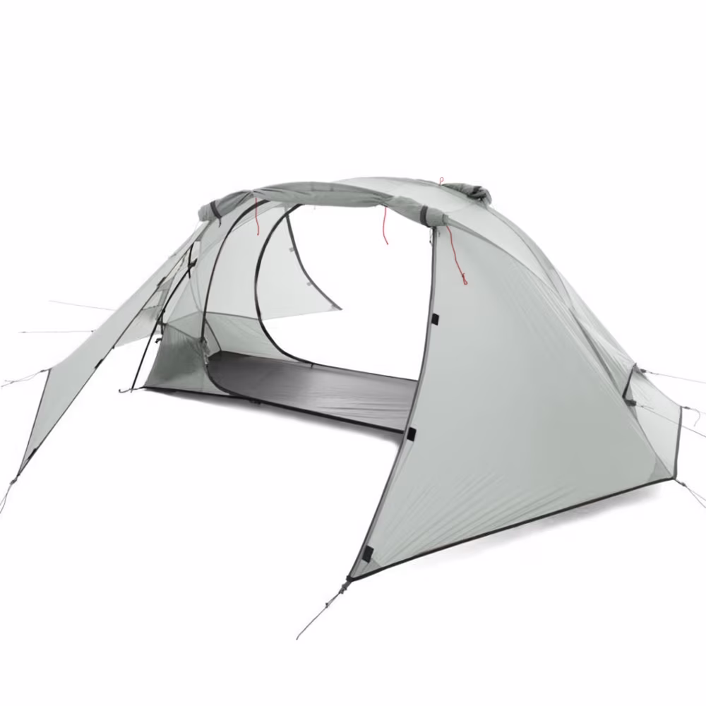 Walmeck 1 Person Tent for Backpacking - Double-layer Structure, Can Be Used with Elevated Sleeping Platform Camp Bed in All 4 Seasons
