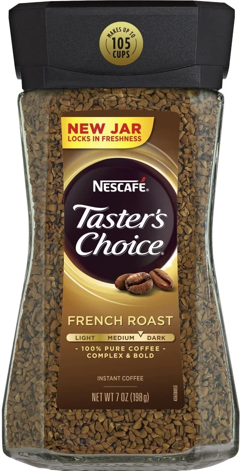 Nescafe Taster's Choice Instant Coffee, French Roast, 7 Ounce Pack of 2