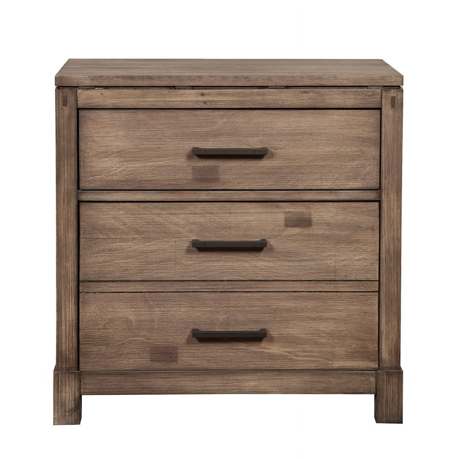 Home Square 3 Piece Set with Wood 2-Drawer Nightstand and 6-Drawer Dresser