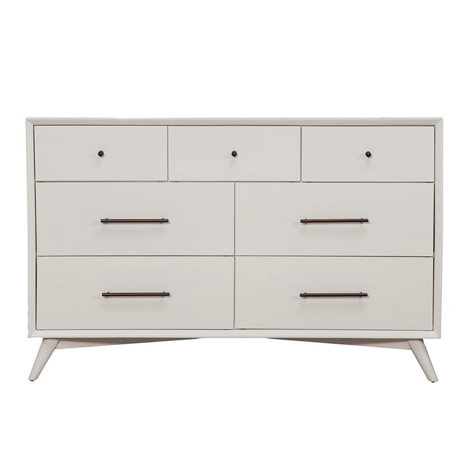 Home Square 2 Piece Furniture Set with 7-Drawer Dresser & Small Chest in White