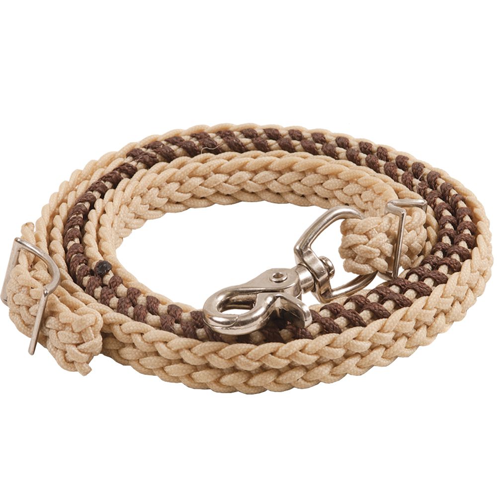 Laced Waxed Barrel Reins 3/4x8`