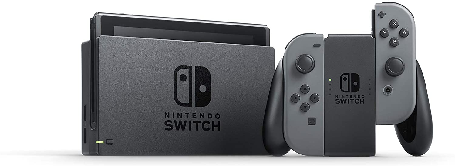 Newest Nintendo Switch 32GB Console with Gray Joy-Con, 6.2