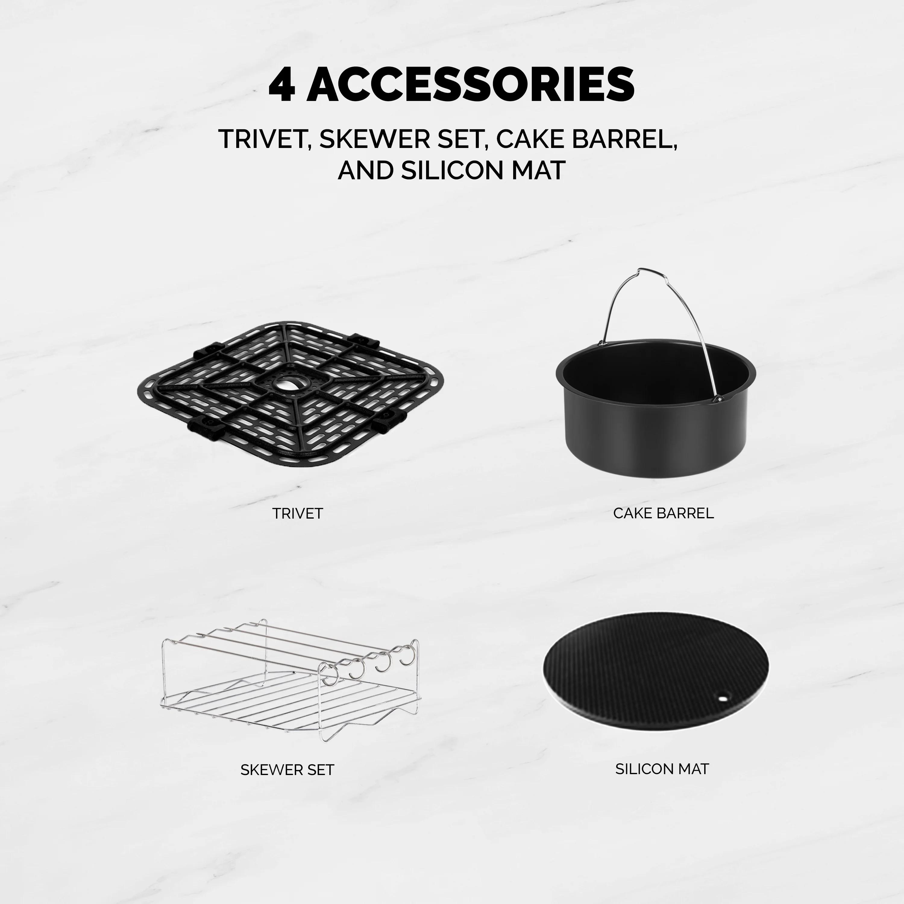 Kalorik MAXX® 7 Quart Digital Air Fryer, Black and Stainless Steel