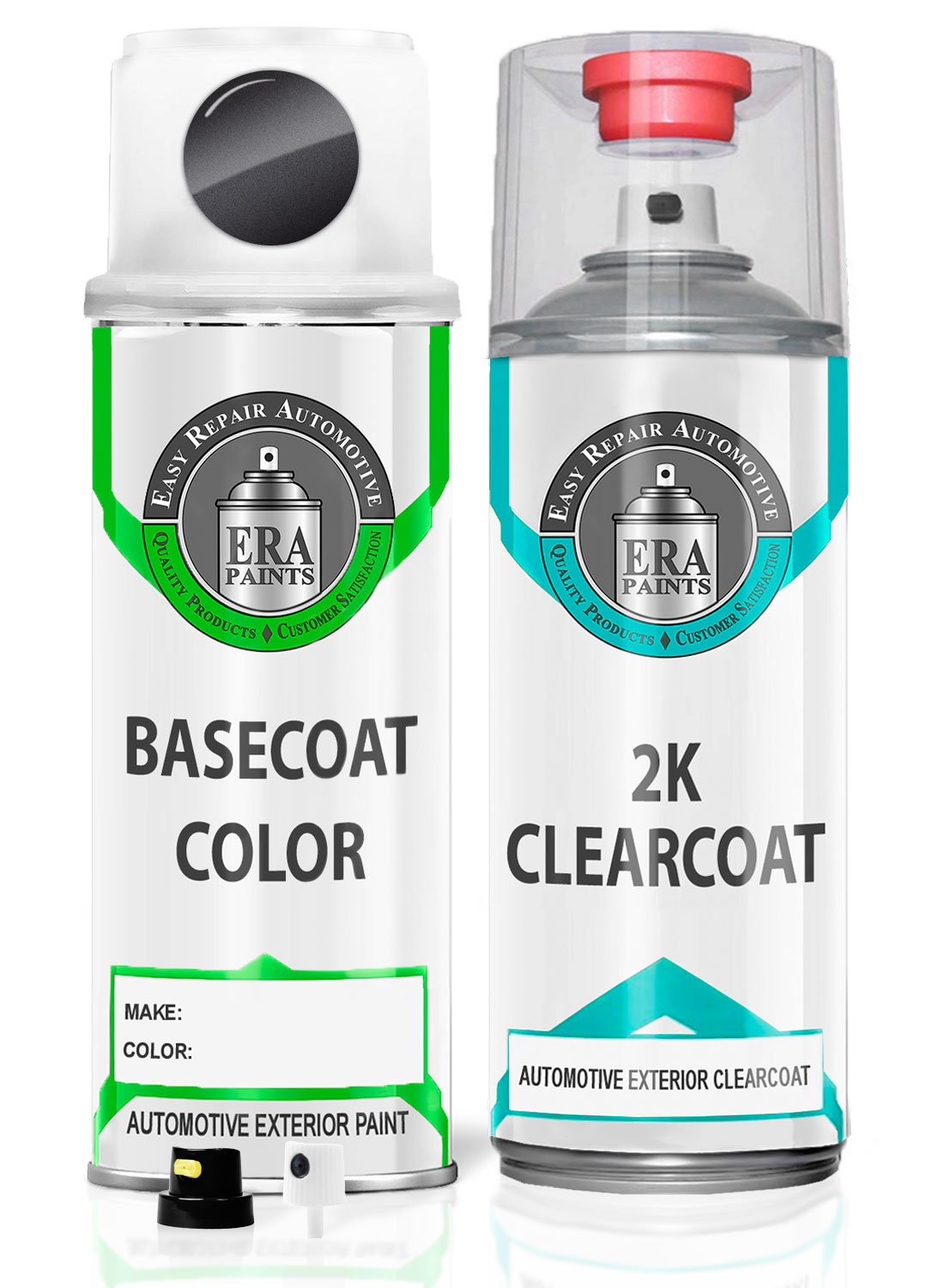 For AUDI (LZ7L - Lava Gray Pearl) Exact Match Aerosol Spray Touch Up Paint and 2K Clearcoat - Pick Your Color