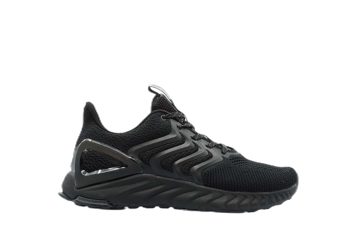 [E92557] Mens Peak Taichi Natural Black Running Shoes - 6
