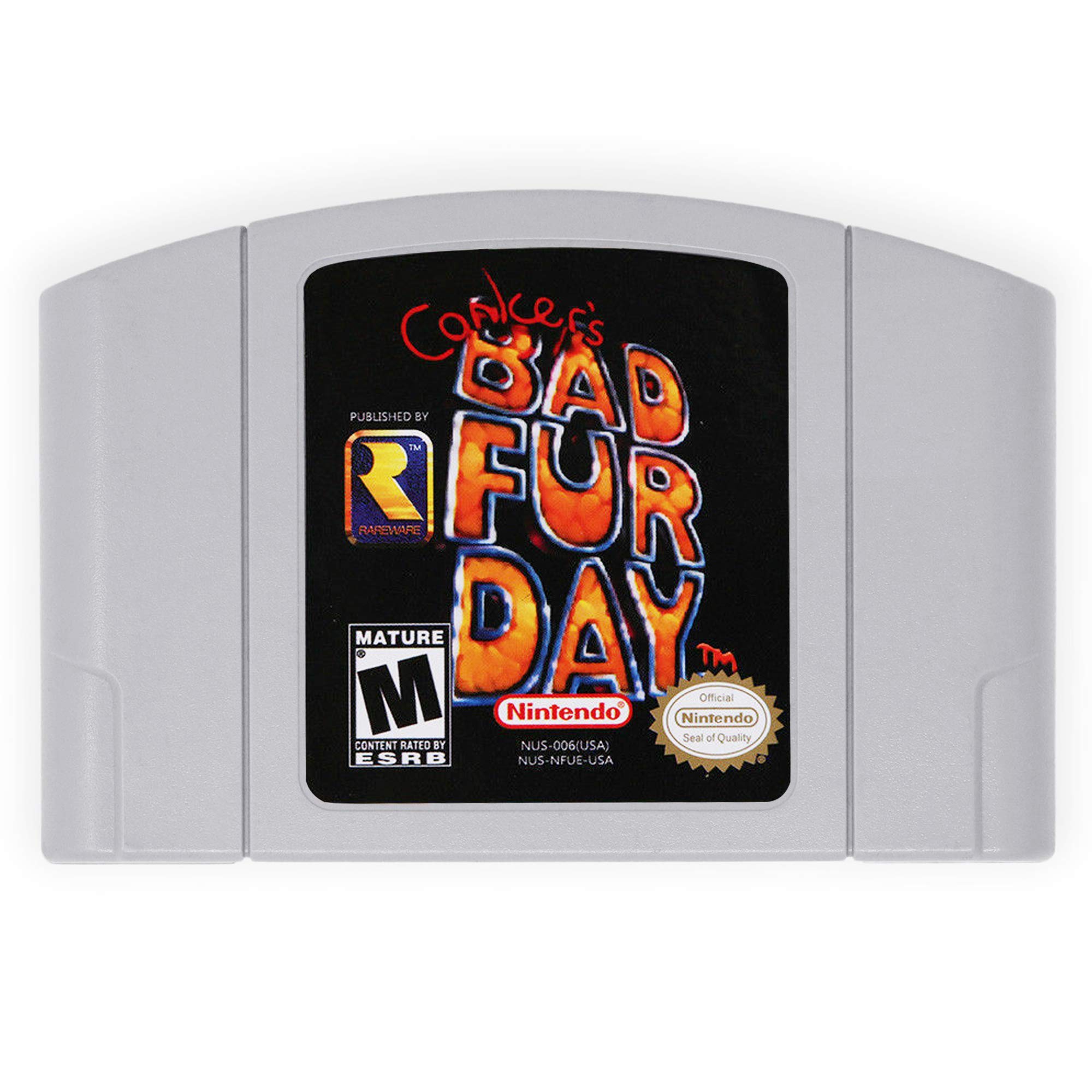 Nintendo 64 Conkers Bad Fur Day N64 Game Cartridge Console US Version / n64 Game