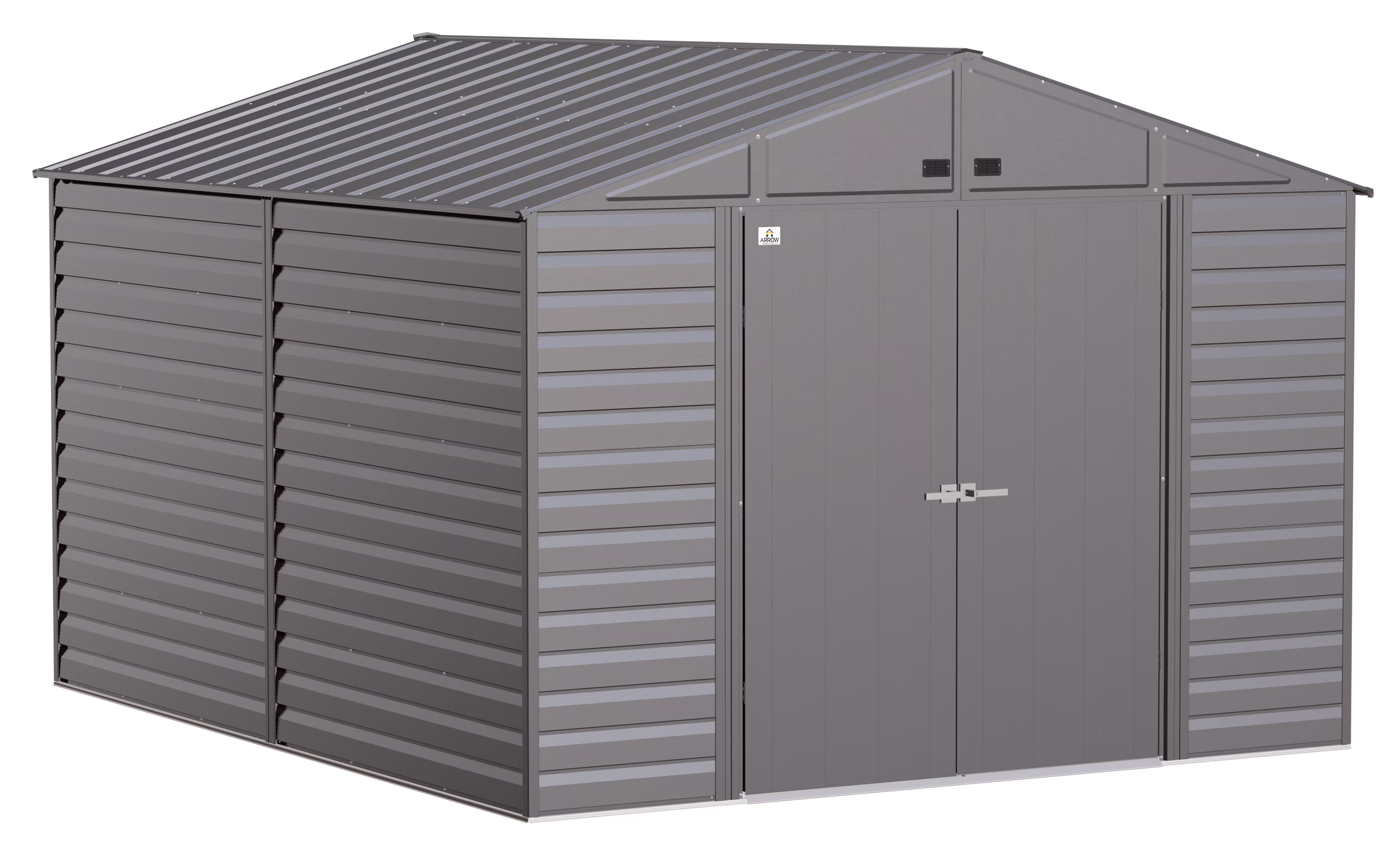 Arrow Select Steel Storage Shed, 10 x 12 ft, Charcoal