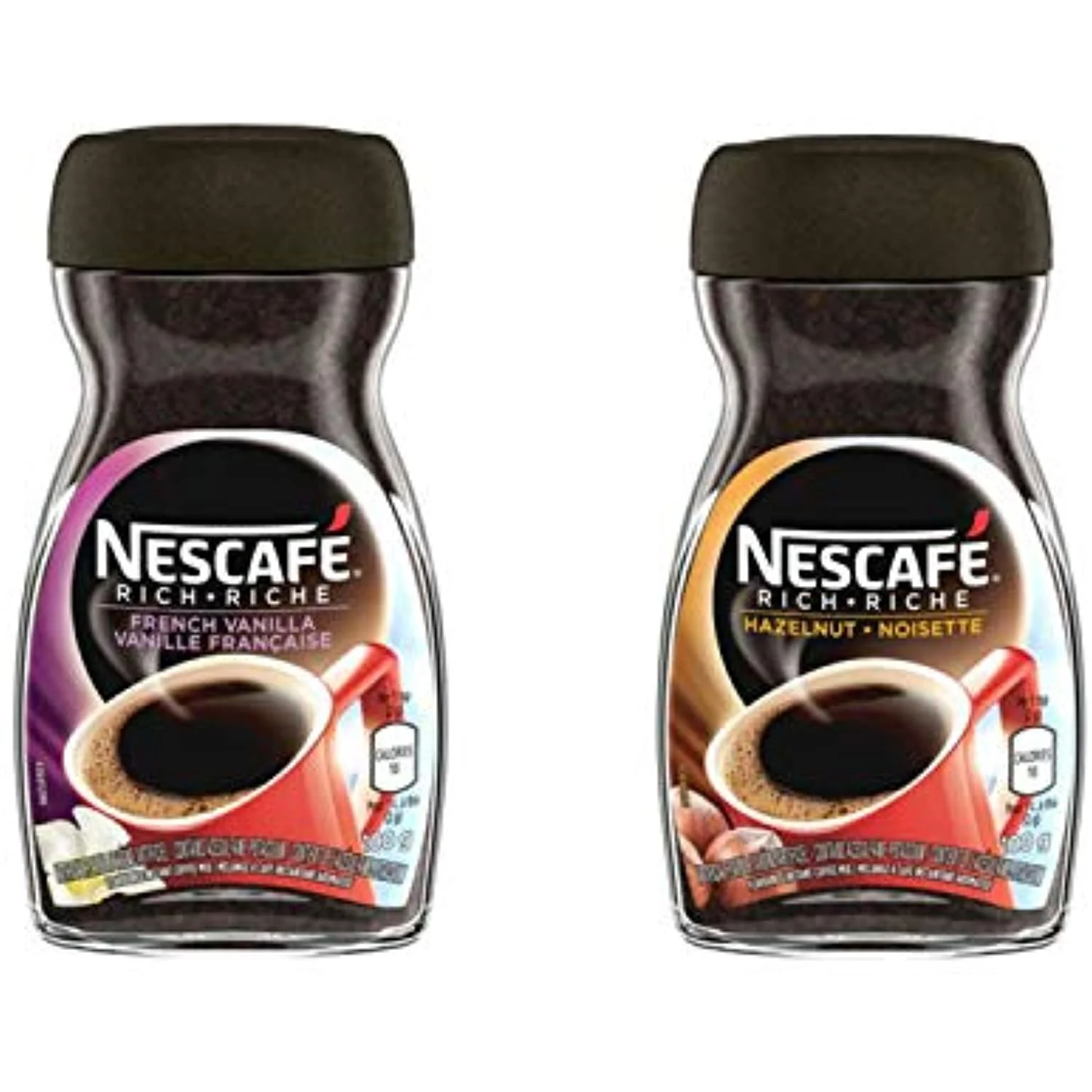 Nescafé Rich Instant Coffee Variety Bundle Includes One Nescafé Rich Hazelnut 100G And One Nescafé Rich French Vanilla 100G
