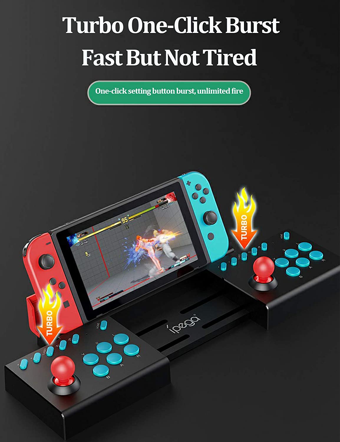 Switch Host Doubles Rocker NS Lite Game Console Arcade Rocker Controller Plug and Play with Bursts