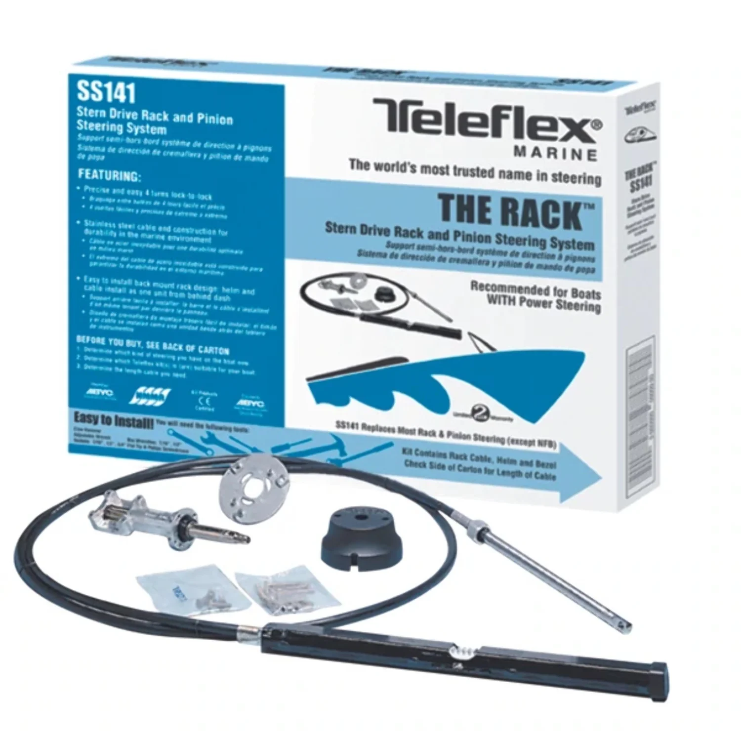 SeaStar Solutions The Rack Steering Kit, Single