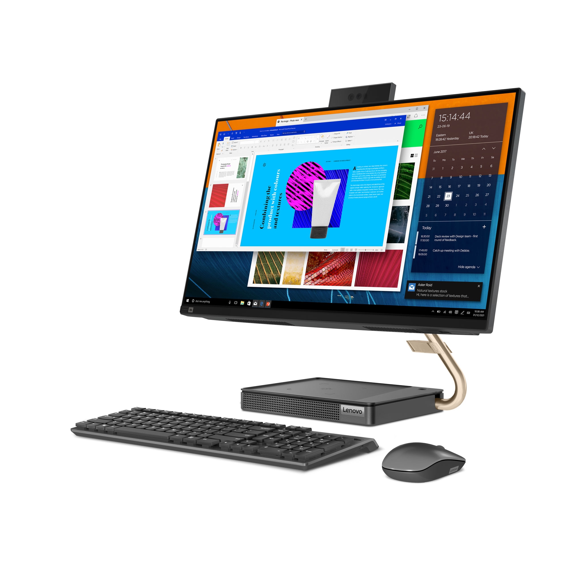 Lenovo IdeaCentre AIO 5 AMD Desktop, 23.8