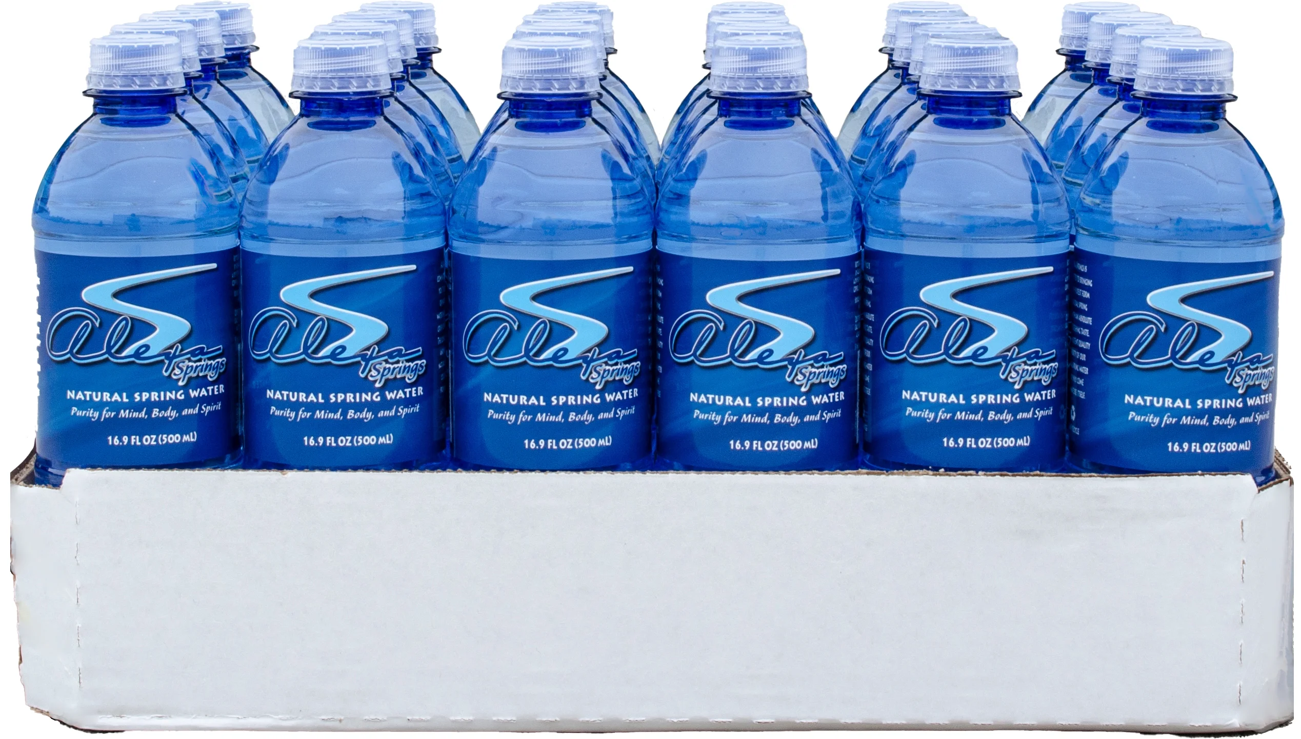 Alexa Springs Bottled Water, 500ml Bottles, 24/Case, 72 Cases/Pallet, 1728 Bottles