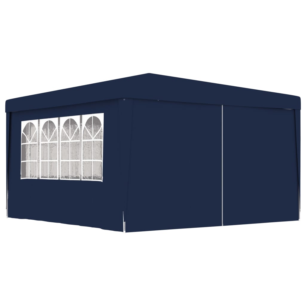 Carevas Professional Party Tent with Side Walls 13.1'x13.1' Blue 0.3 ozft²