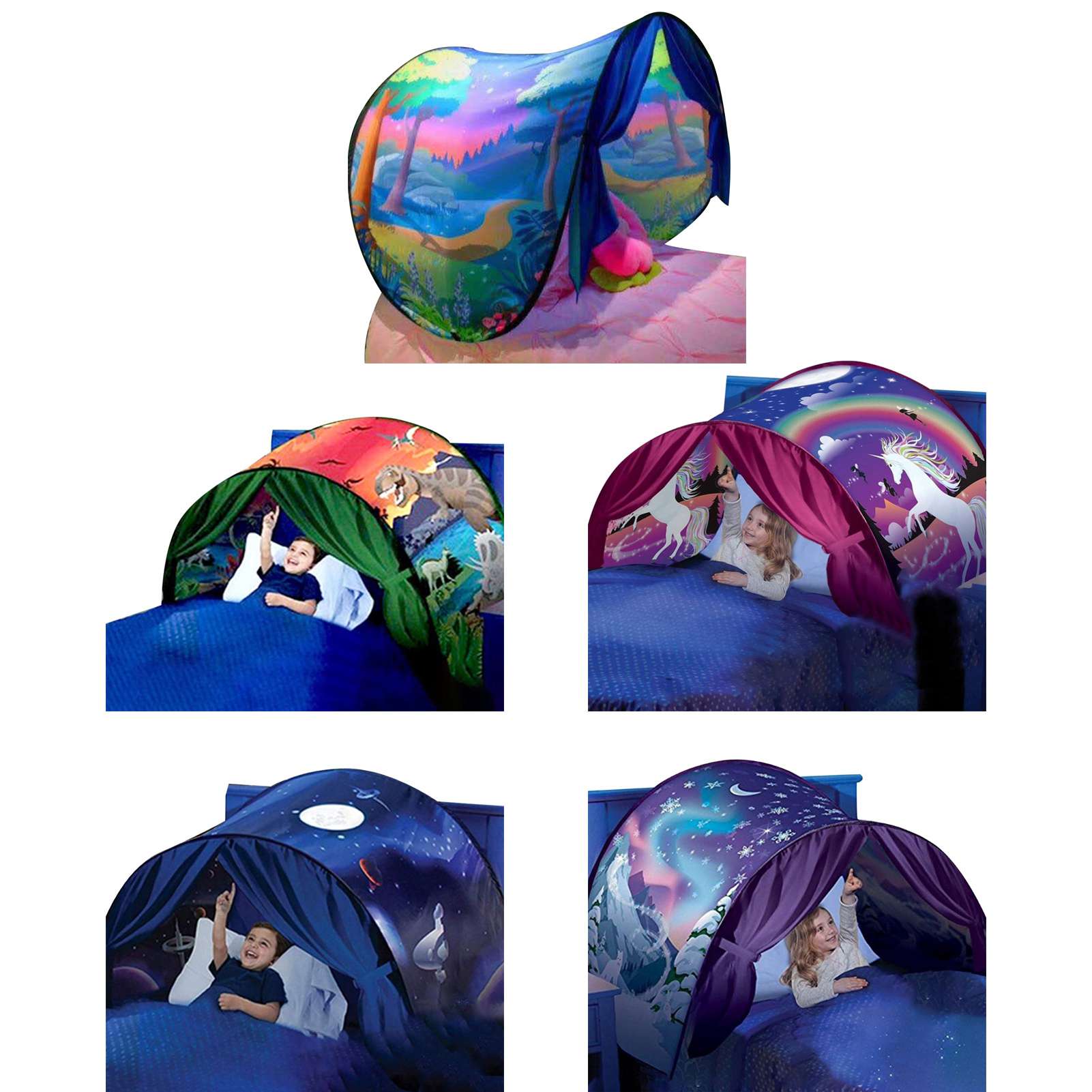 Children Sleeping Tent-Collapsible Starry Sky Tent Children'S Night Sleep Tent Christmas Gift