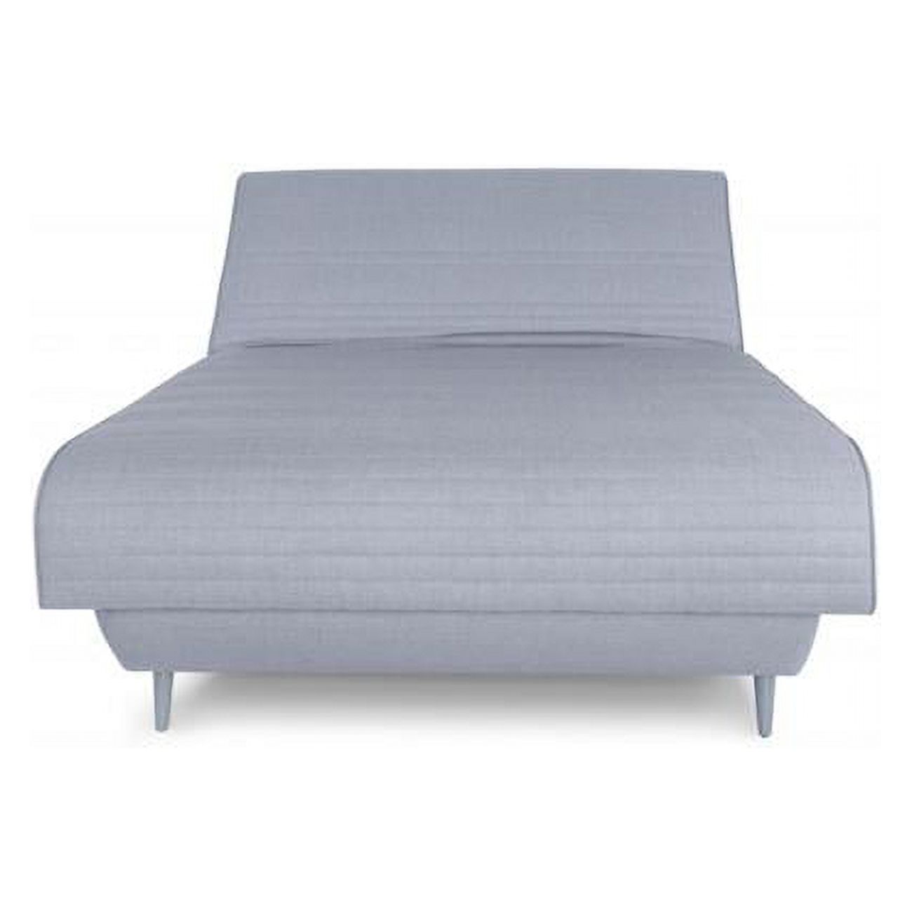 Adjustable Hybrid Storage Bed with Full Mattress, Light Gray