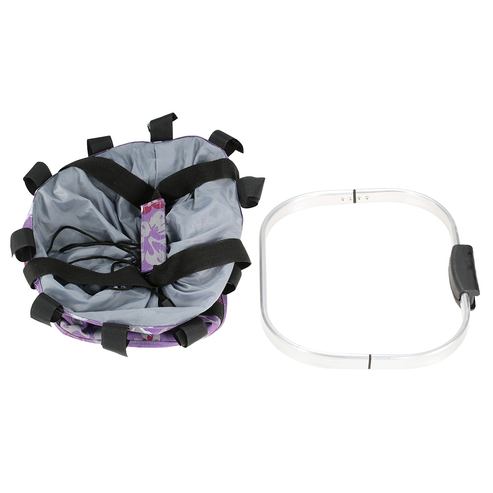 Bicycle Bike Detachable Cycle Front Canvas Basket Carrier Bag Pet Carrier Aluminum Alloy Frame Pet Carrier