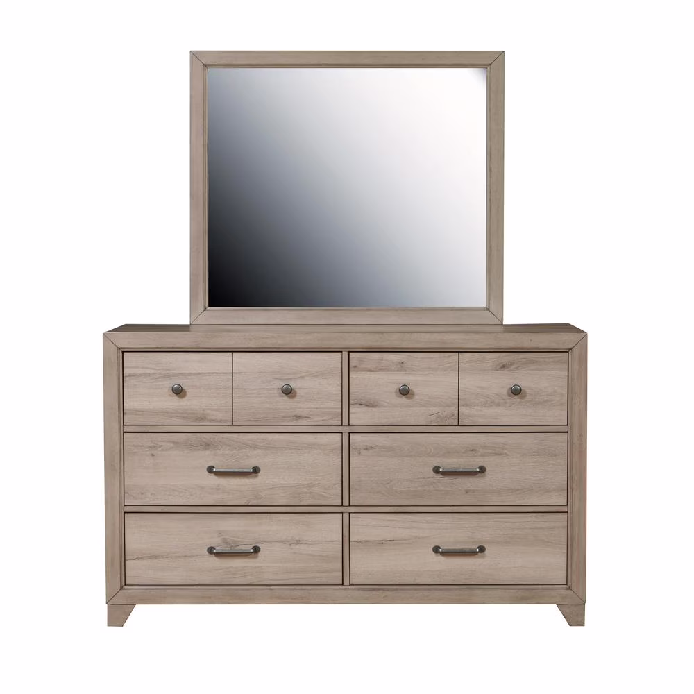 SLF Kids Framed Dresser Mirror in River Birch Brown