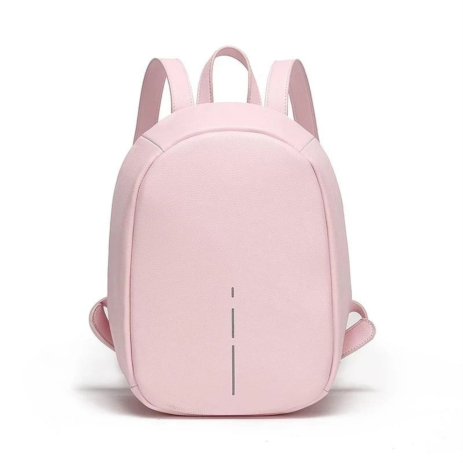 Women PU Leather Backpack Shoulder Bag Small Fashion Anti-Theft Back Pack Rucksack Reflective Stripe Bagpack for Girl School Bag