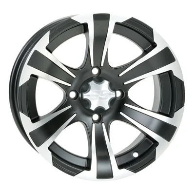 4/137 ITP SS312 Alloy Series Wheel 14x6 4.0 + 2.0 Matte Black for Can-Am Outlander Max 500 EFI XT-P 2010