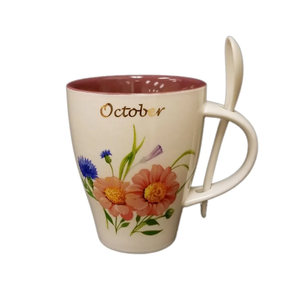 October Calendula Cup and Spoon Set