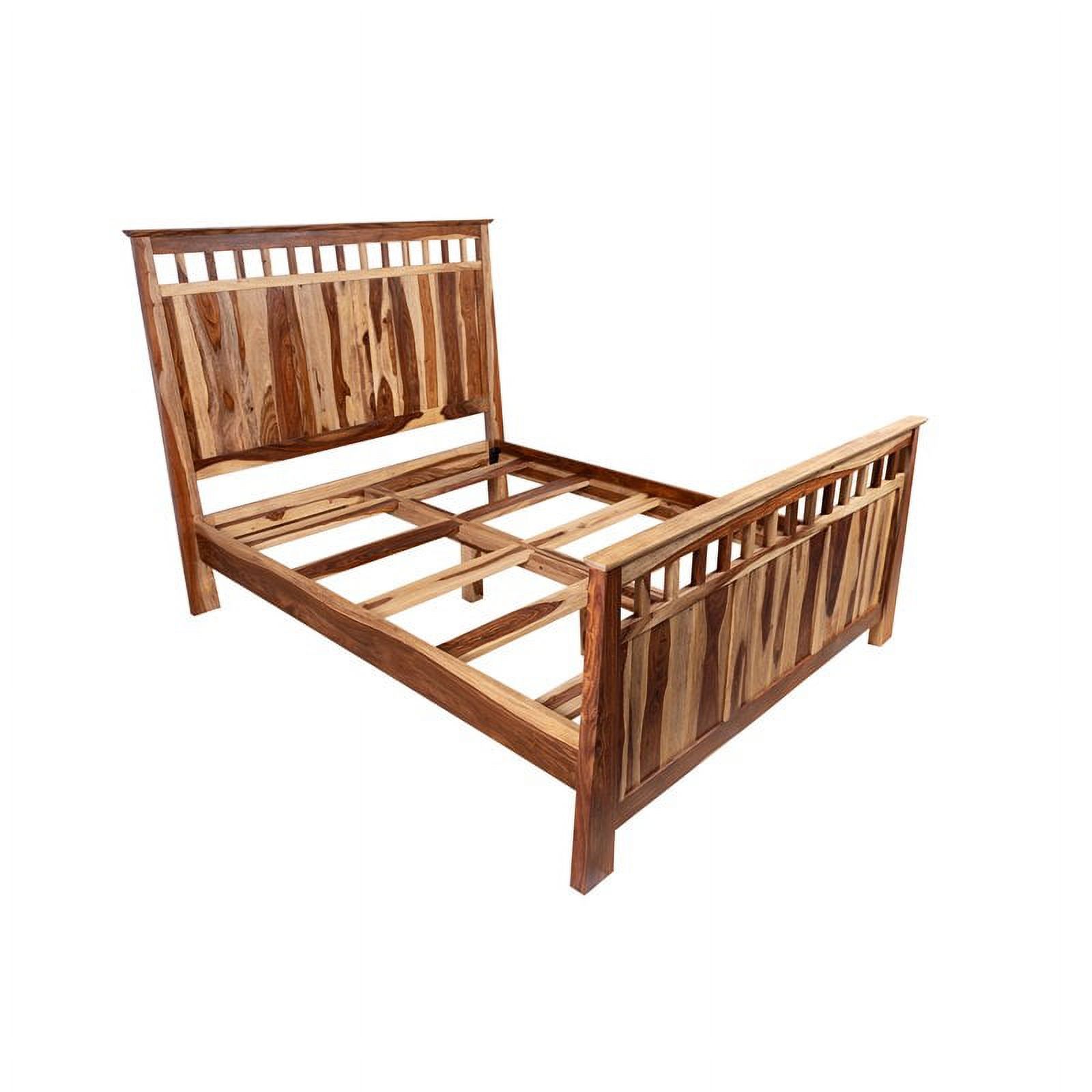 Kalispell 4 PC Solid Sheesham Wood Queen Bedroom Set