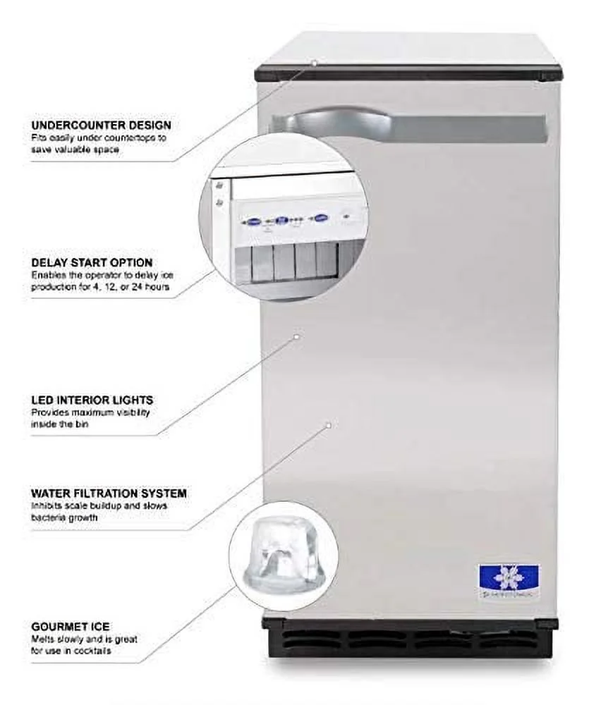 Manitowoc SM50A-161 SM50 Undercounter Ice Cube Machine